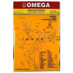 OMEGA INDIA MAP Stencil 